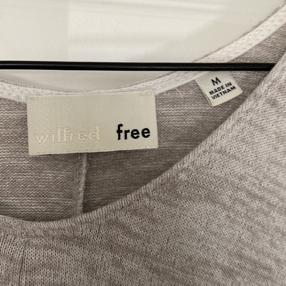 ARITZIA - wilfred free Rosa swing dress sleeveless soft grey size medium - Picture 5 of 7